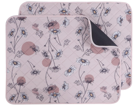 Washable Pee Pads for Dogs, 2 Pack Non-Slip & Waterproof Pack Whelping Pad, Reusable Washable Puppy Potty Training Pad with Fast Absorbent(24"X18"-2pcs)