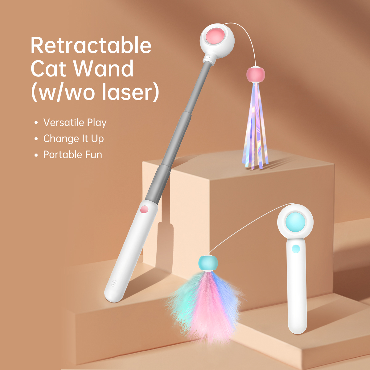 Elastic Cat Teaser Wand