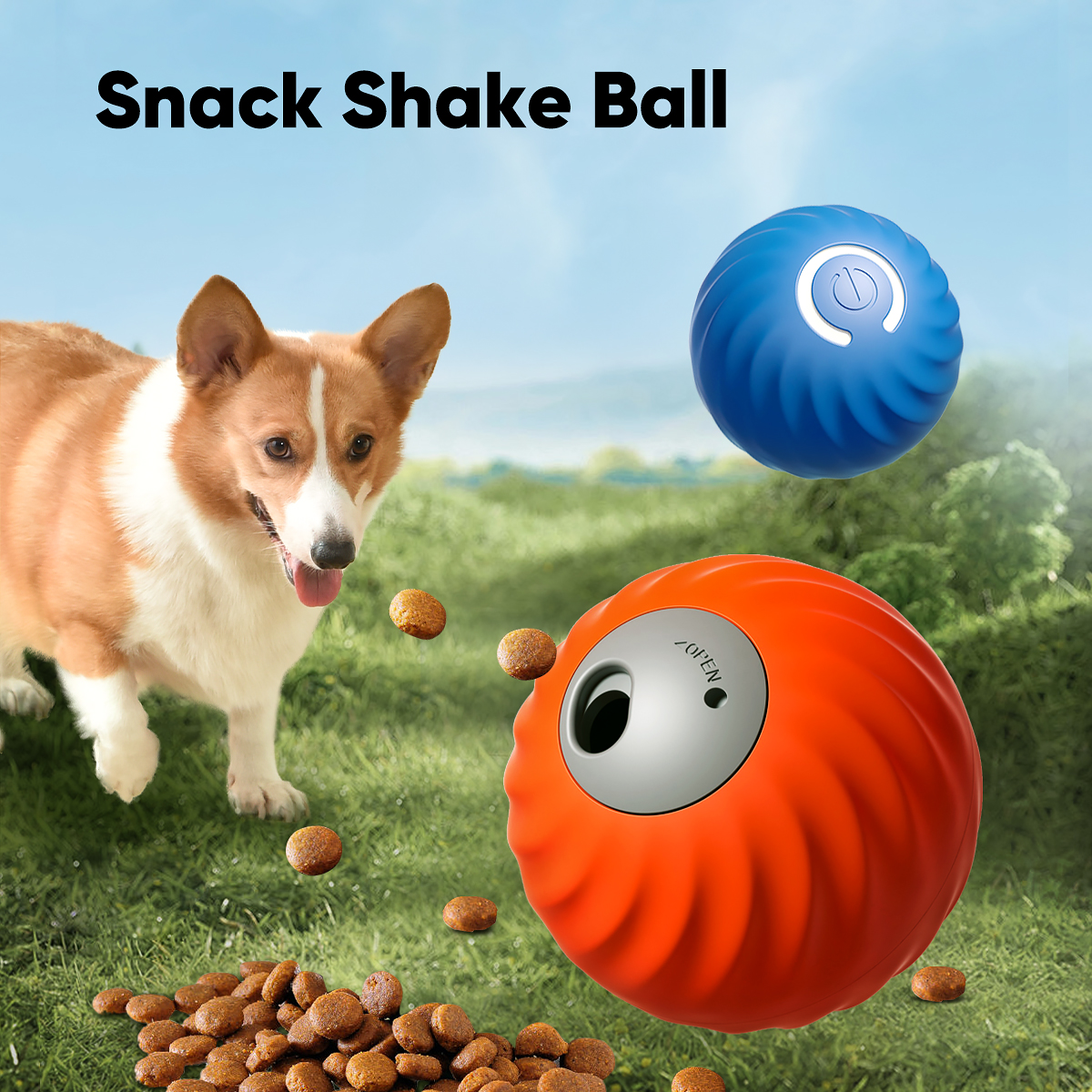 Interactive Pet Dog Puzzle Toys Electric Smart Rolling Treat Dispensing Ball Dog Treat Dispenser Toys