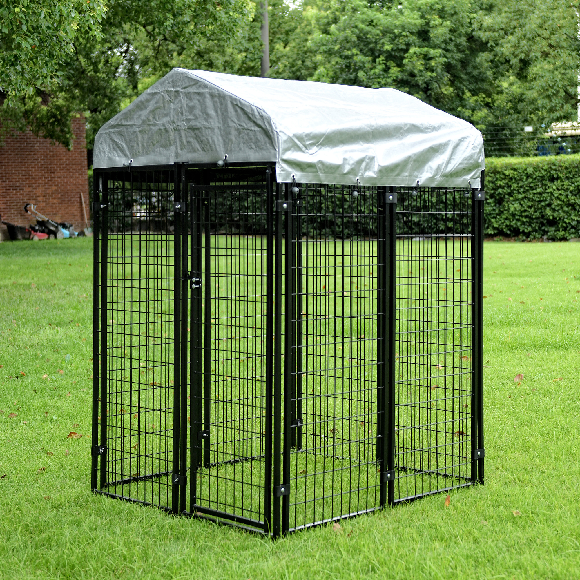 Dog Kennel with Roof Cover 6'x4'x4'