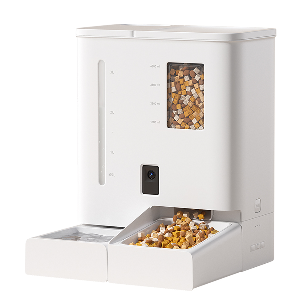 2in1 Pet feeder and water fountain with Camera