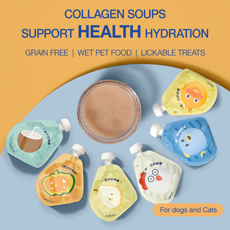 Cat and dog snacks Collagen Soup Fish recipe