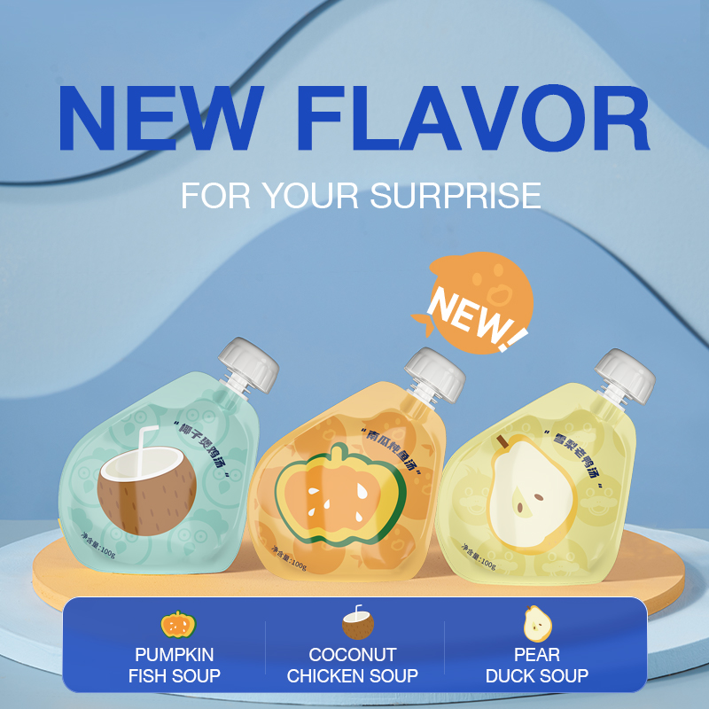 Cat and dog snacks Collagen Soup Pumpkin& fish recipe