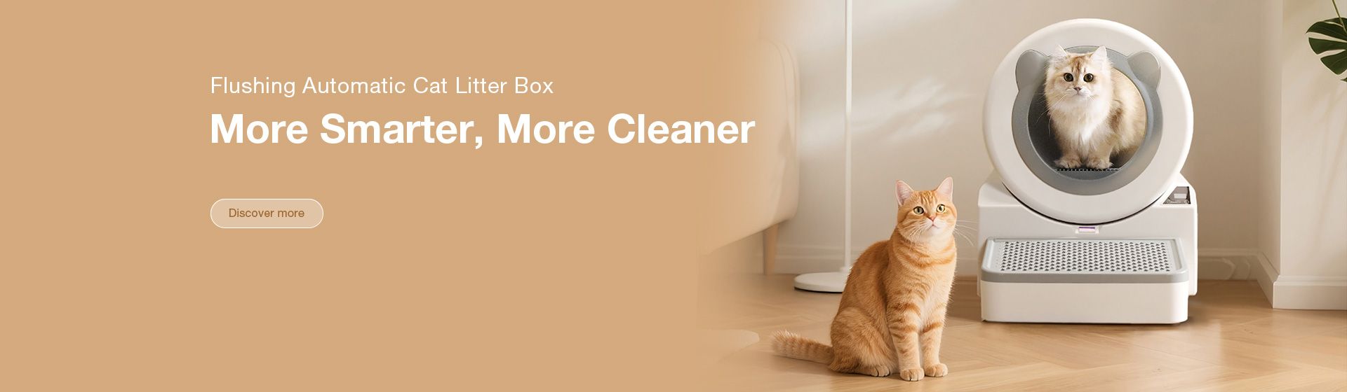 Flushing Automatic Cat Litter Box